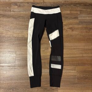 lululemon athletica Black and White Leggings